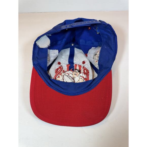 Vintage Buffalo Bills Fred Flintsone Embroidered Snapback Baseball Cap Hat NFL - Picture 8 of 10